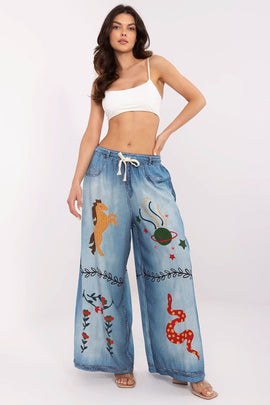 Women trousers model 210029 Italy Moda