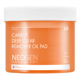 [NeoGen] DERMALOGY CARROT DEEP CLEAR OIL PAD 150ML (60 PADS)