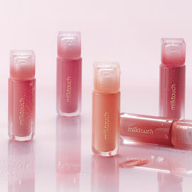 [milktouch] Dew Stain Sheer Lip Gloss 05 Peach Drop 4g