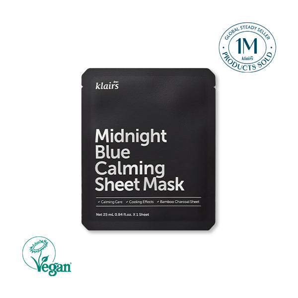[Dear Klairs] Midnight Blue Calming Sheet Mask 1EA