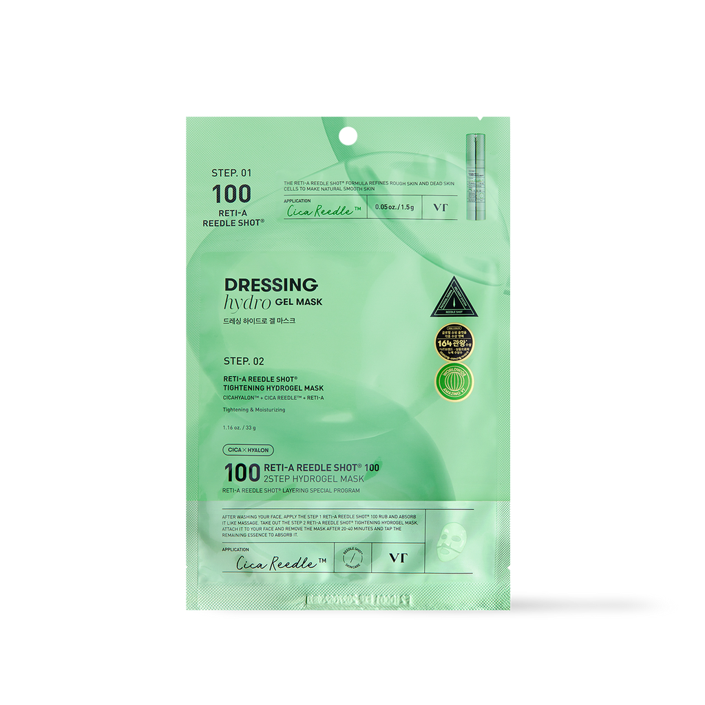 [VT Cosmetics] RETI-A Reedle Shot 100 2STEP Hydrogel Mask - 2type