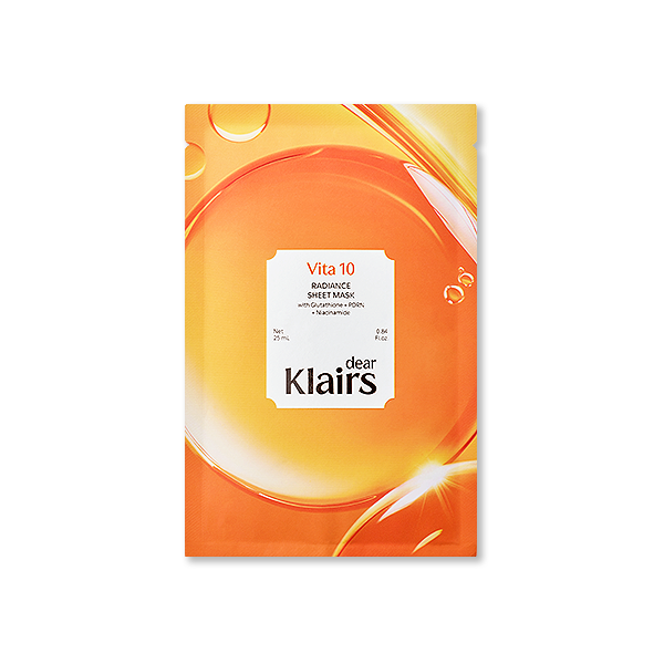 [Dear,Klairs] Vita 10 Radiance Sheet Mask 5ea