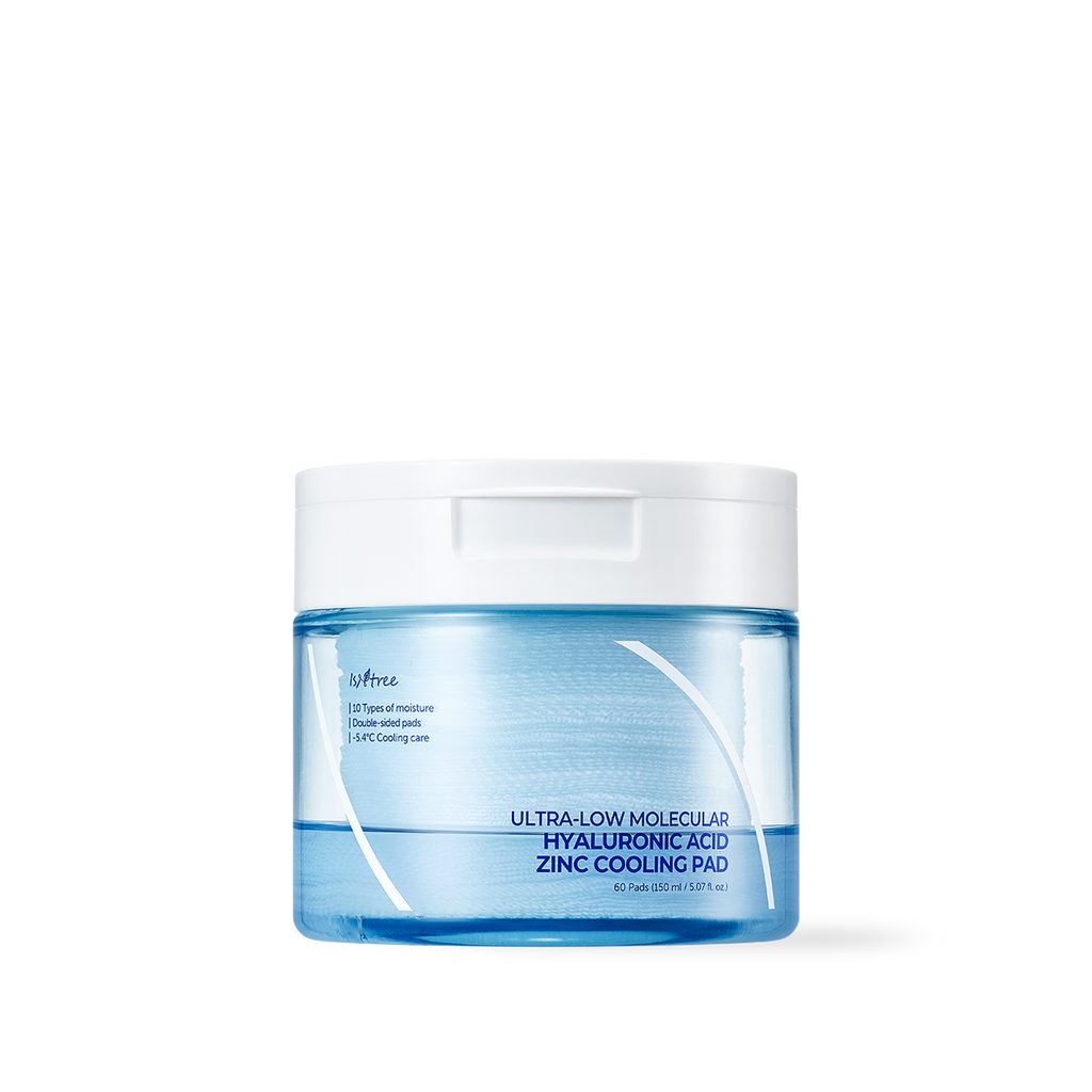 [Isntree] Ultra-Low Molecular Hyaluronic Acid Zinc Cooling Pad 150ml 60ea