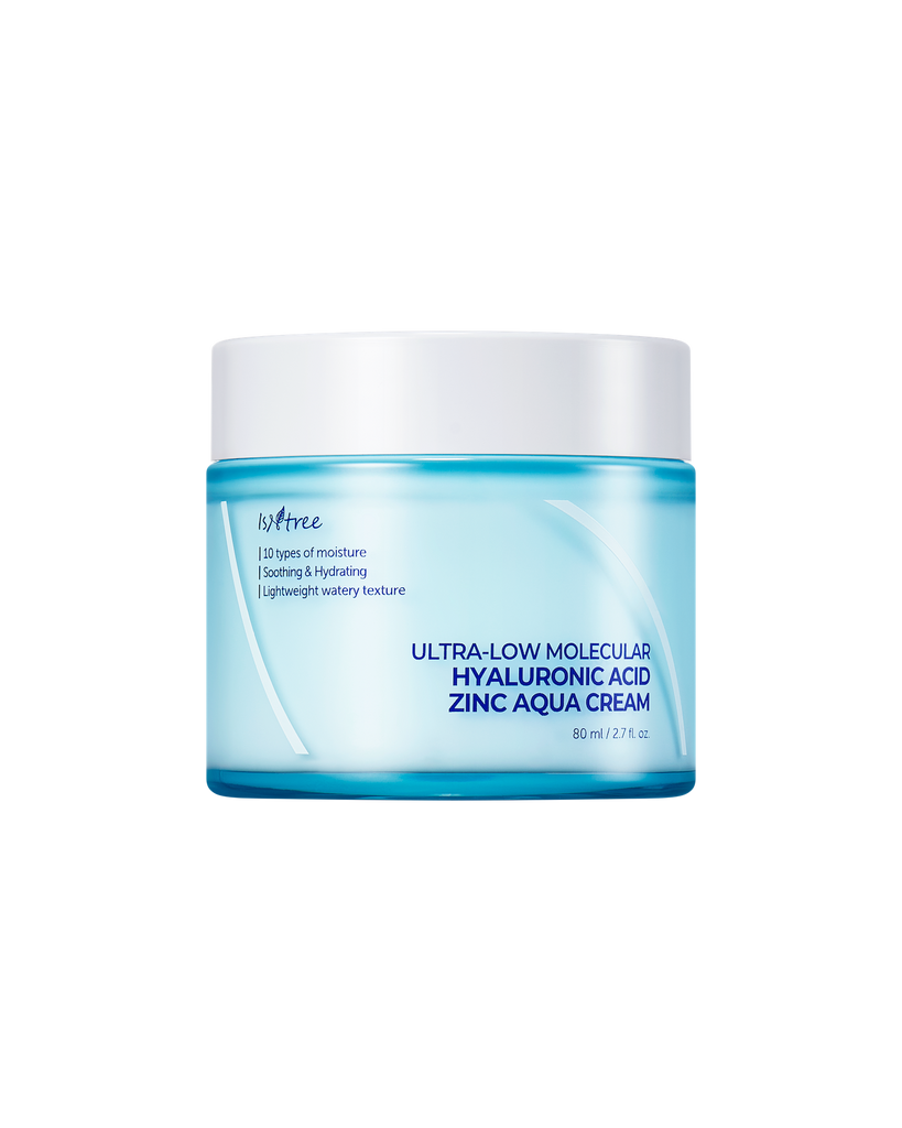 [Isntree] Ultra-Low Molecular Hyaluronic Acid Zinc Aqua Cream 80ml
