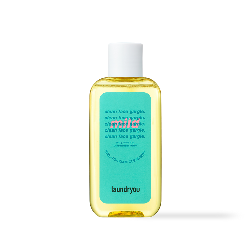 [Laundryou] Clean Face Gargle Gel-to-Foam Cleanser Mild 160g