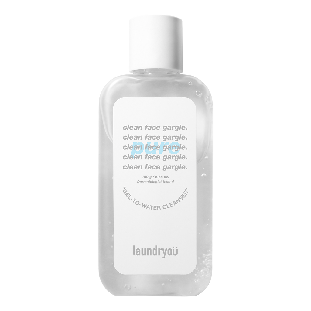 [Laundryou] Clean Face Gargle Gel-to-Foam Cleanser PURE 160g