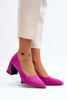 Block heel pumps Step in style