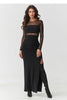  Long dress model 218306 Makadamia 