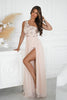  Long dress model 220091 Bicotone 