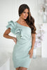  Short dress model 220094 Bicotone 