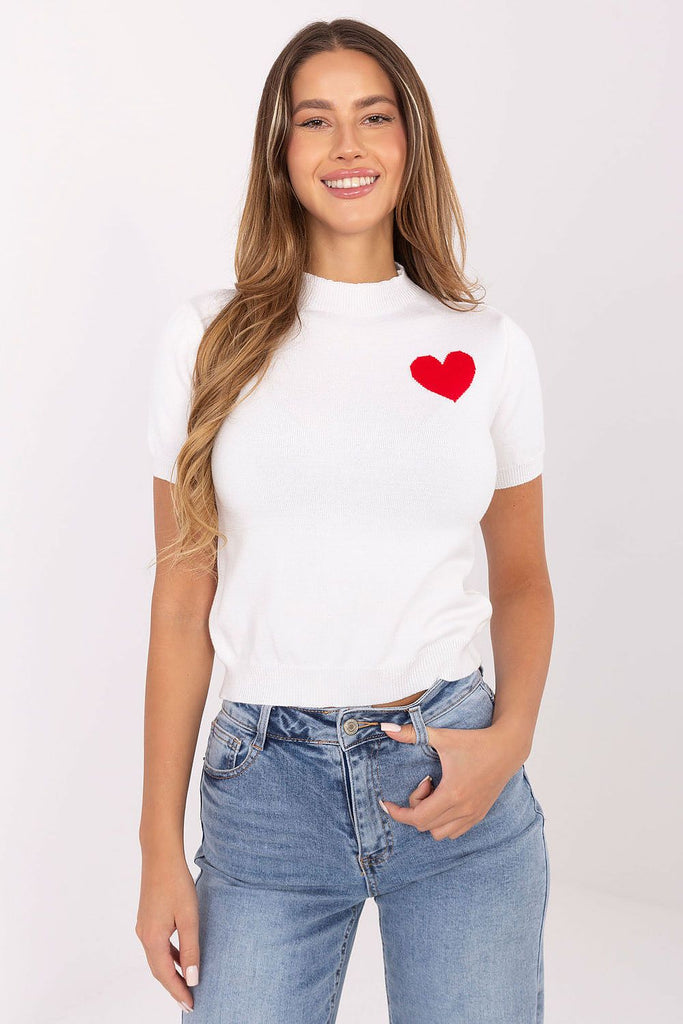  Short sleeve sweater model 220372 Factory Price 