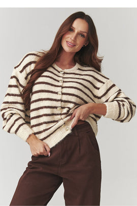  Cardigan model 220765 Makadamia 