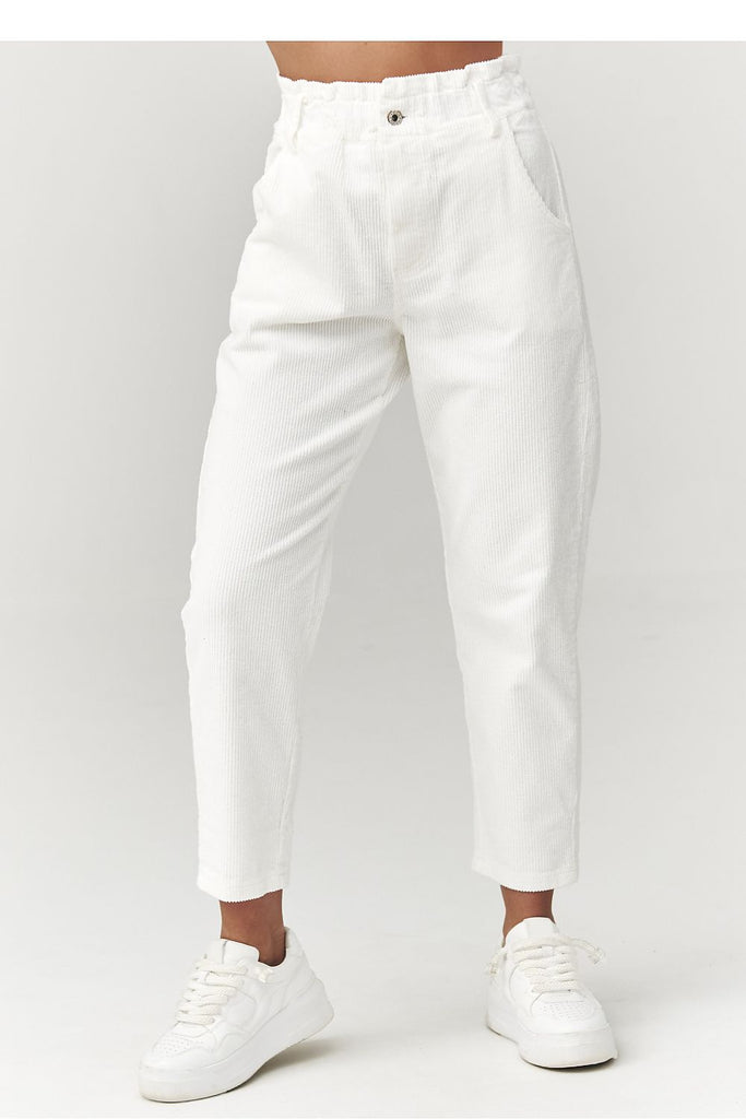  corduroy trousers model 223242 Makadamia 