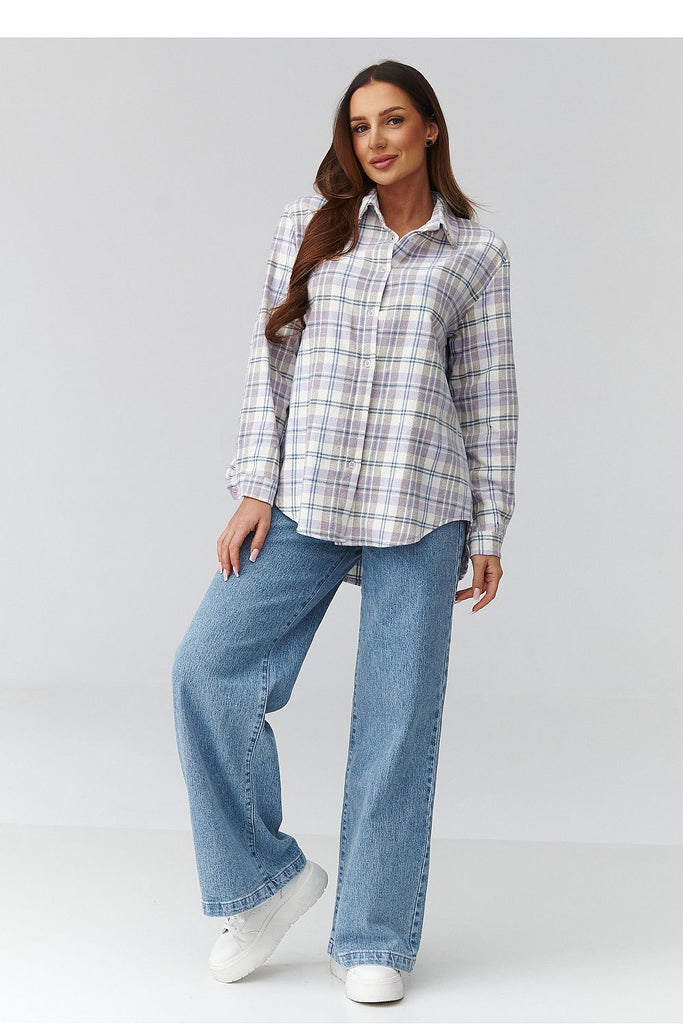  Long sleeve shirt model 224092 Makadamia 