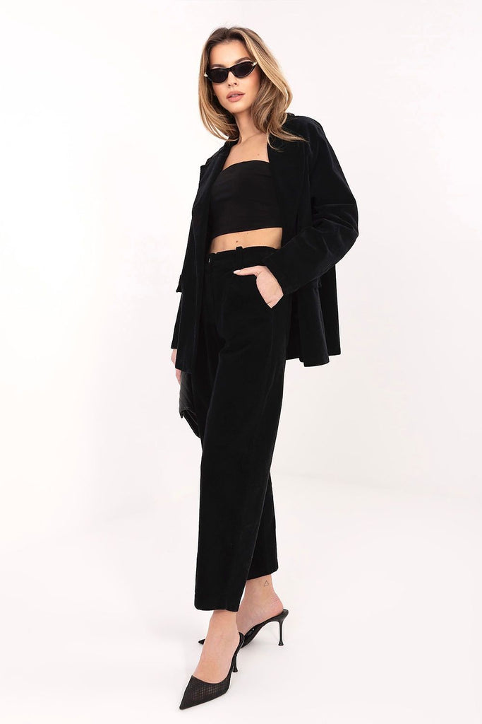  corduroy trousers model 225001 Rue Paris 