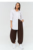  Harem trousers model 231996 Makadamia 