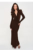  Long dress model 232509 Makadamia 