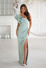  Long dress model 232802 Bicotone 